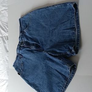 Vintage Chic Denim Mom Shorts